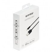 Essentials USB-A - Lightning MFI kabel, 1m, svart