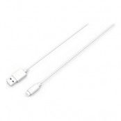 Essentials USB-A - Lightning MFI kabel, 1m, vit