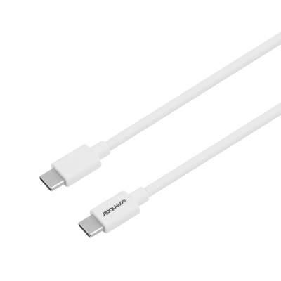 Essentials USB-C till USB-C Kabel 2m - Vit