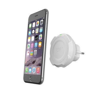 Exelium magnetiserade och trådlösa vägguttagsstation, vit