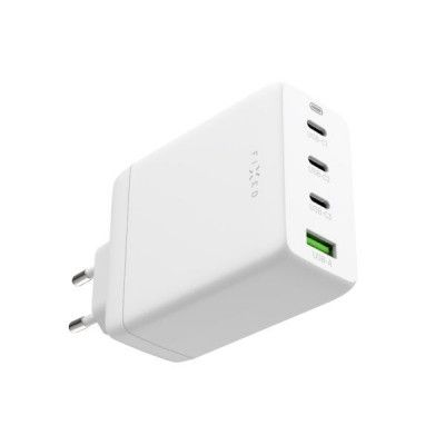 Fixed Supersnabb GaN-laddare 100W 3xUSB-C + USB-A