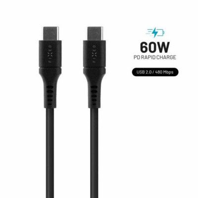 Fixed USB-C Till USB-C Kabel Silicone - Svart
