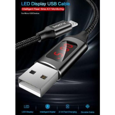 Floveme LED Digital Display Kable Micro USB
