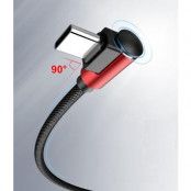 Floveme USB-synk/laddarkabel Type-C, 1m - Röd