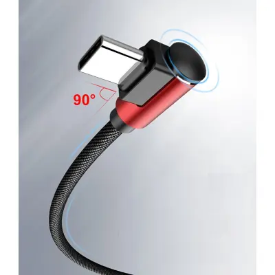 Floveme USB-synk/laddarkabel Type-C, 1m - Röd