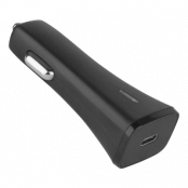 Fontastic Centa, USB Typ-C billaddare, 12-24V DC - svart