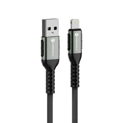 Forcell Kabel USB-A Till Lightning 12W 1.2m - Svart