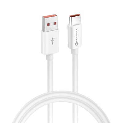 FORCELL USB-A till USB-C kabel QC4.0 3A/20V 60W C336 1m vit