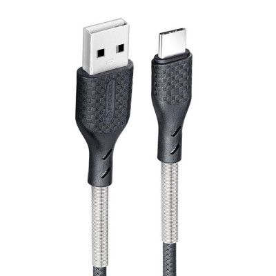 Forcell Kol USB-C till USB-A kabel 1m - Svart
