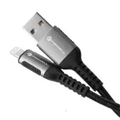 Forcell USB-A till Lightning Kabel 12W 3m 2.4A Cafule - Svart