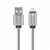 Forcell USB-A till Lightning Kabel C236 1m - Silver