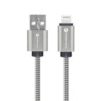 Forcell USB-A till Lightning kabel C236 1m - Silver