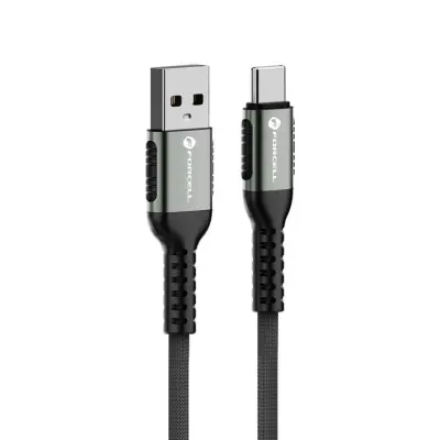 Forcell USB-A till USB-C Kabel 66W 2m QC3.0 3A Cafule - Svart
