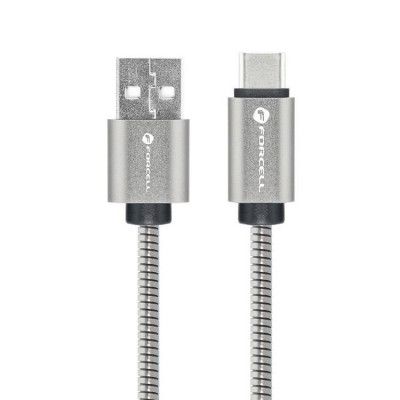 Forcell USB-C till USB-A kabel C234 1m - Silver