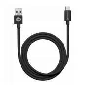 Forcell USB-A till USB-C Kabel 1m 2.0 2.1A C319 TUBE - Svart