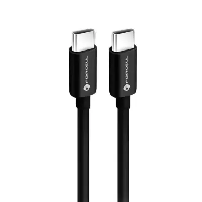Forcell USB-C Till USB-C Kabel 3m - Svart