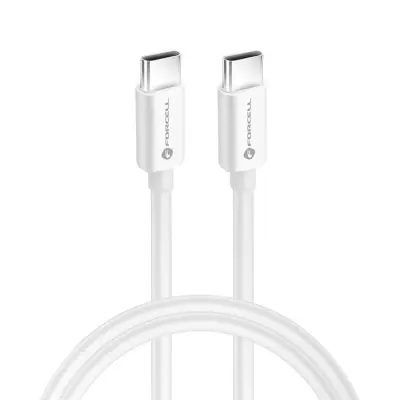 Forcell USB-C till USB-C Kabel 50m - Vit