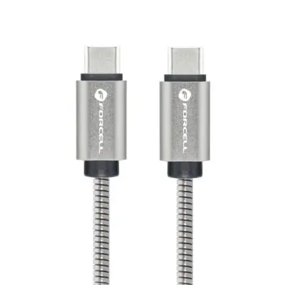 Forcell USB-C - USB-C 66W 3A Kabel 2m PD QC C239 Silver