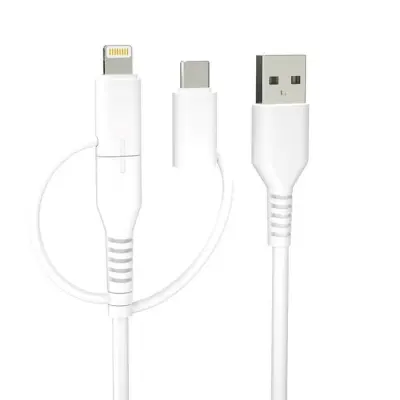 Forever 3in1 USB-A till USB-CMicro-USBLightning Kabel 1.5m