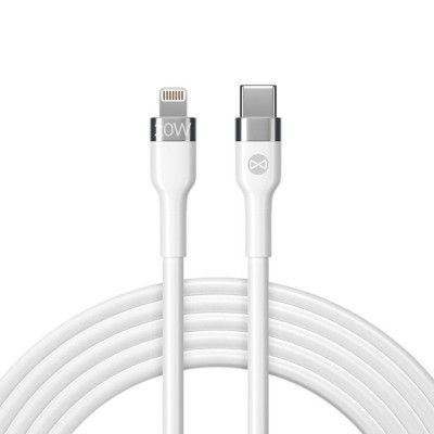 Forever Flexible Kabel USB-C till Lightning 2m 20W - Vit