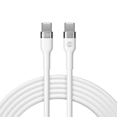 Forever Flexible Kabel USB-C till USB-C 1m 60W - Vit