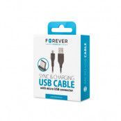 Forever Kabel USB till Micro-USB 1m 1A - Svart