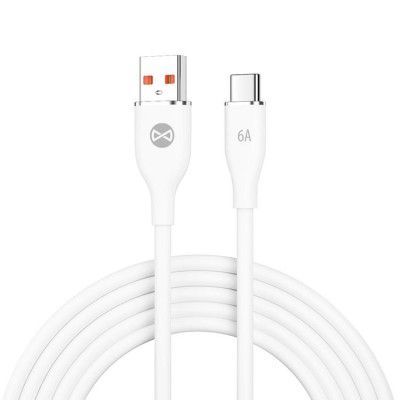 Forever Kabel USB till USB-C 1m 6A - Vit