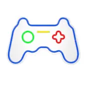 Forever Light LED Neon GAMEPAD Bat FPNE03X + USB - Flerfärgad