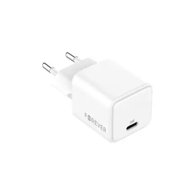 Forever Snabbladdare USB-C 20W GaN PD QC - Vit