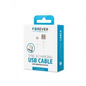 Forever USB-A till Lightning kabel 1m 1A - Vit