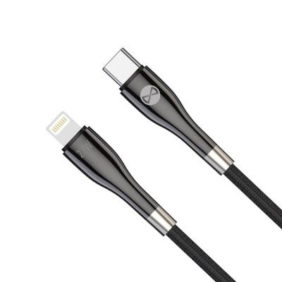 Forever USB-C till Lightning kabel 27W 1m Sleek - Svart