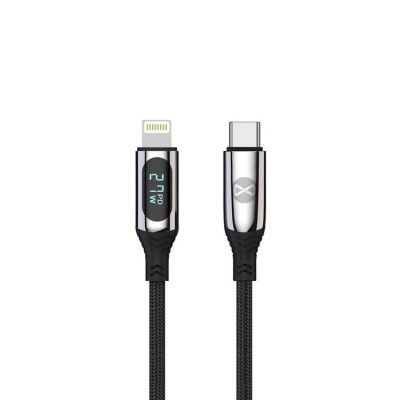 Forever USB-C till Lightning kabel 27W 1m - Svart