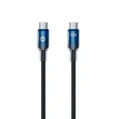 Forever USB-C Till USB-C 100W Kabel 1m Ombre - Svart