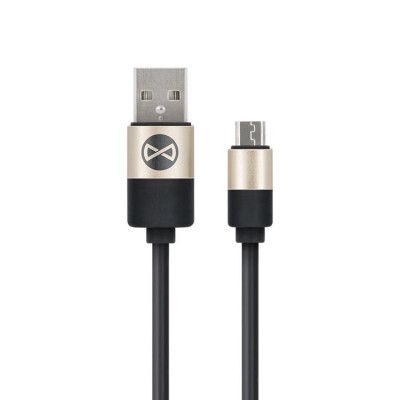Forever USB Till MicroUSB 1m Kabel 2A Modern - Svart