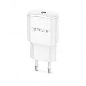 Forever Väggladdare 1x USB 1A + Lightning Kabel TC-01 - Vit