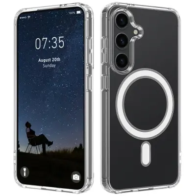 Galaxy S24 FE Mobilskal MagSafe Anti Shock 1.5 mm - Transparent