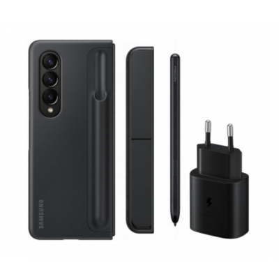 Galaxy Z Fold 4 PennSkal + S-Pen + Hopfällbart Ställ + Laddare