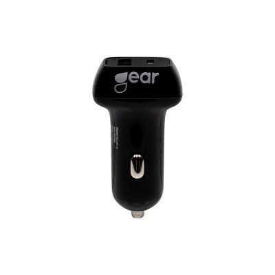 GEAR - Laddare 12/24V 1xUSB-C Plus 1xUSB-A PD 20-30W + 2,4A Svart
