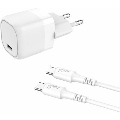 Gear Laddare 220V 1 x USB-C PD 25W + USB-C-kabel