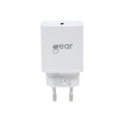 Gear Laddare 220V 1xUSB-C PD/PPS 25W - Vit