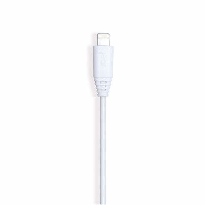 GEAR USB-A till Lightning kabel 0.3m Vit Rund kabel