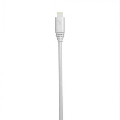 GEAR USB-A till Lightning kabel 3m Vit MFI Rund kabel