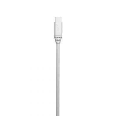 GEAR Laddkabel MicroUSB 0.3m Rund Kabel - Vit