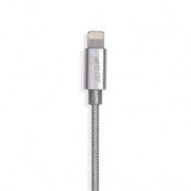 GEAR Laddkabel Premium Lightning 1.5m - Silver