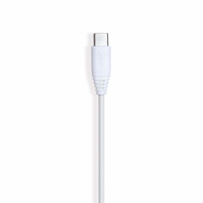 GEAR Laddkabel USB-C till USB-A kabel 2.0 0.3m Vit Rund