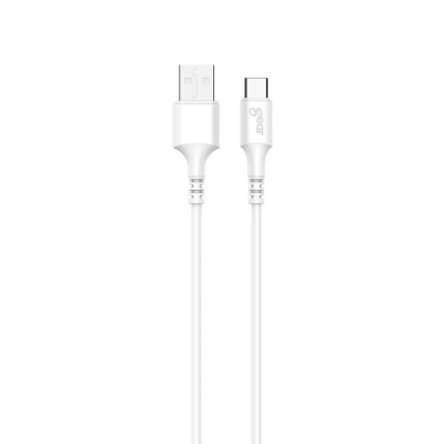 GEAR USB-C till USB-A kabel 2.0 1m - Vit