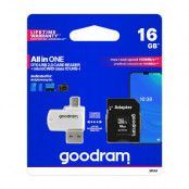 GoodRam 16GB microSDHC Minneskort med Adapter