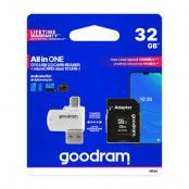 GoodRam 32GB microSDHC Minneskort med Adapter