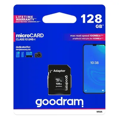 Goodram Mikrokort 128 GB micro SD XC UHS-I class 10 memory card