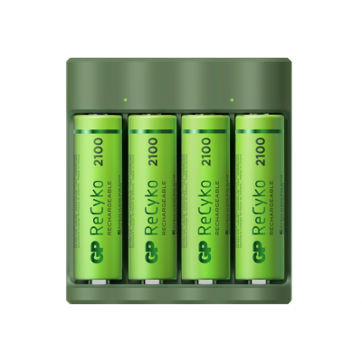 GP ReCyko Everyday Laddare W/4xAA 2100mAh